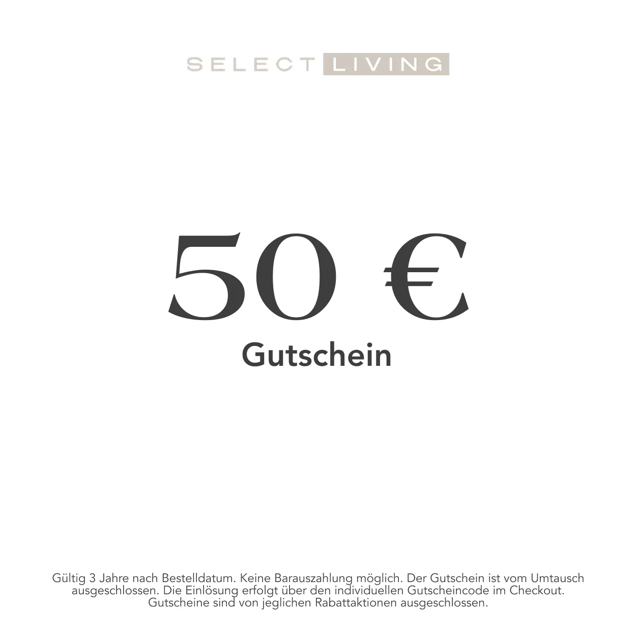 Select Living Gutschein